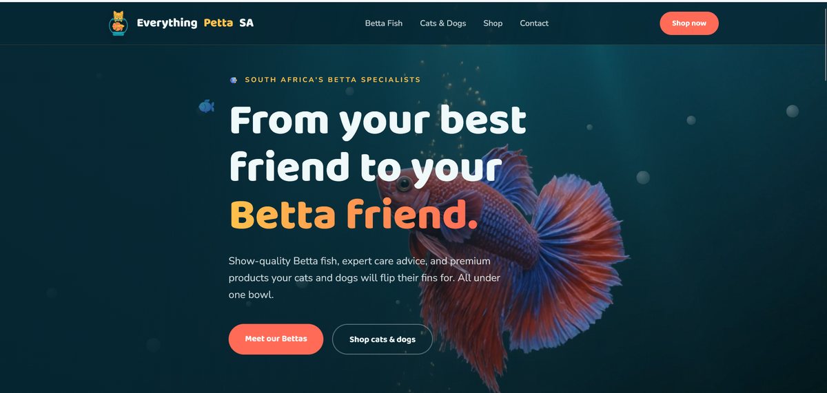 The EverythingPetta SA site design