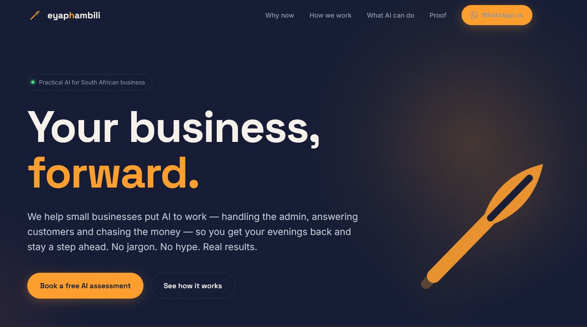 The EyaPhambili IT website